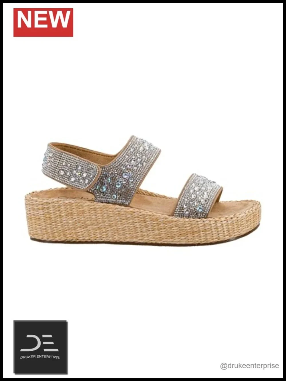 Corkys Heatwave Women's Wedge Sandal - 2 Inch Heel, EVA Insole, Hook & Loop